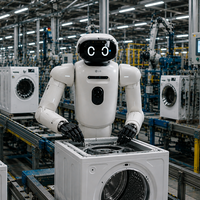 LG y Nvidia llegan a un acuerdo para fabricar robots humanoides. Empiezan por unos con ruedas en una fábrica de lavadoras