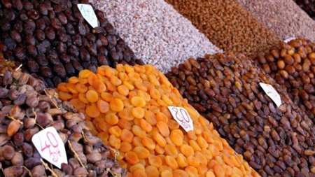 Fruta desecada: una buena fuente de potasio en otoño