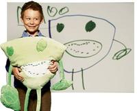 El dibujo de tu hijo convertido en un peluche