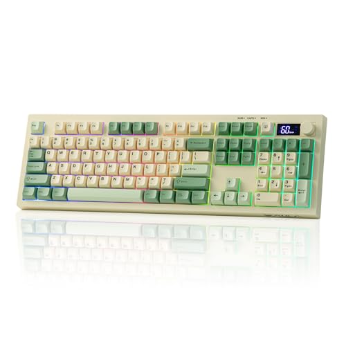 EPOMAKER Aula S102 Pro Teclado de Membrana Gaming c/TFT Screen&Volume Knob