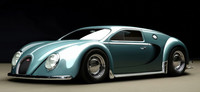 Así luciría el Bugatti Veyron en 1945