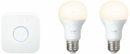 Kit de iluminación Philips Hue, con un altavoz inteligente Google Home Mini gratis, por 69,95 euros en El Corte Inglés