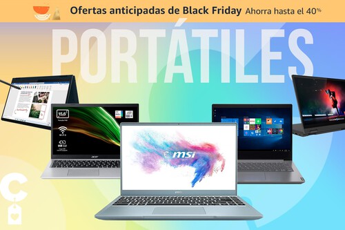 14 portátiles de trabajo para adelantarse a las ofertas del Black Friday en Amazon: estrena equipo Acer, Huawei, Lenovo o MSI al mejor precio