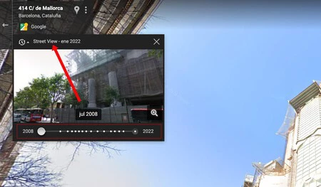 Selector de Street View en Google Maps