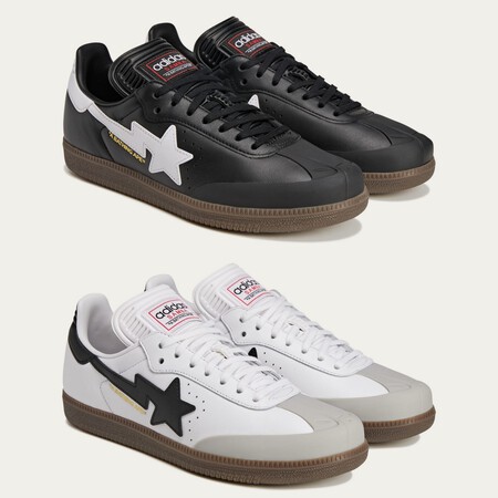 Adidas Y Bape Le Dan Un Giro Al Modelo Samba Con Un Toque Monocromatico Perfecto Para Llevar En Los Looks De Invierno