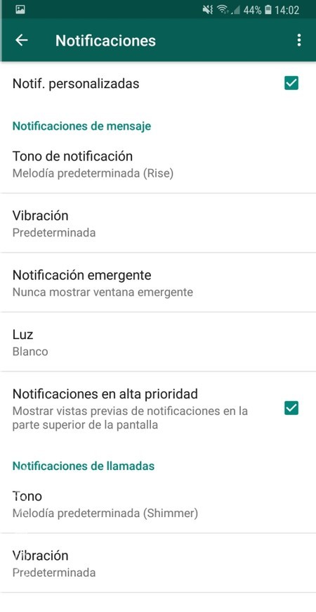 Activadas Android