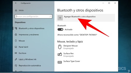 Agregar Bluetooth