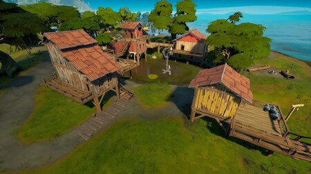 Dónde están las casas en Pantano Pegajoso en Fortnite de la semana 7