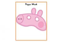 Máscara de Peppa Pig para imprimir
