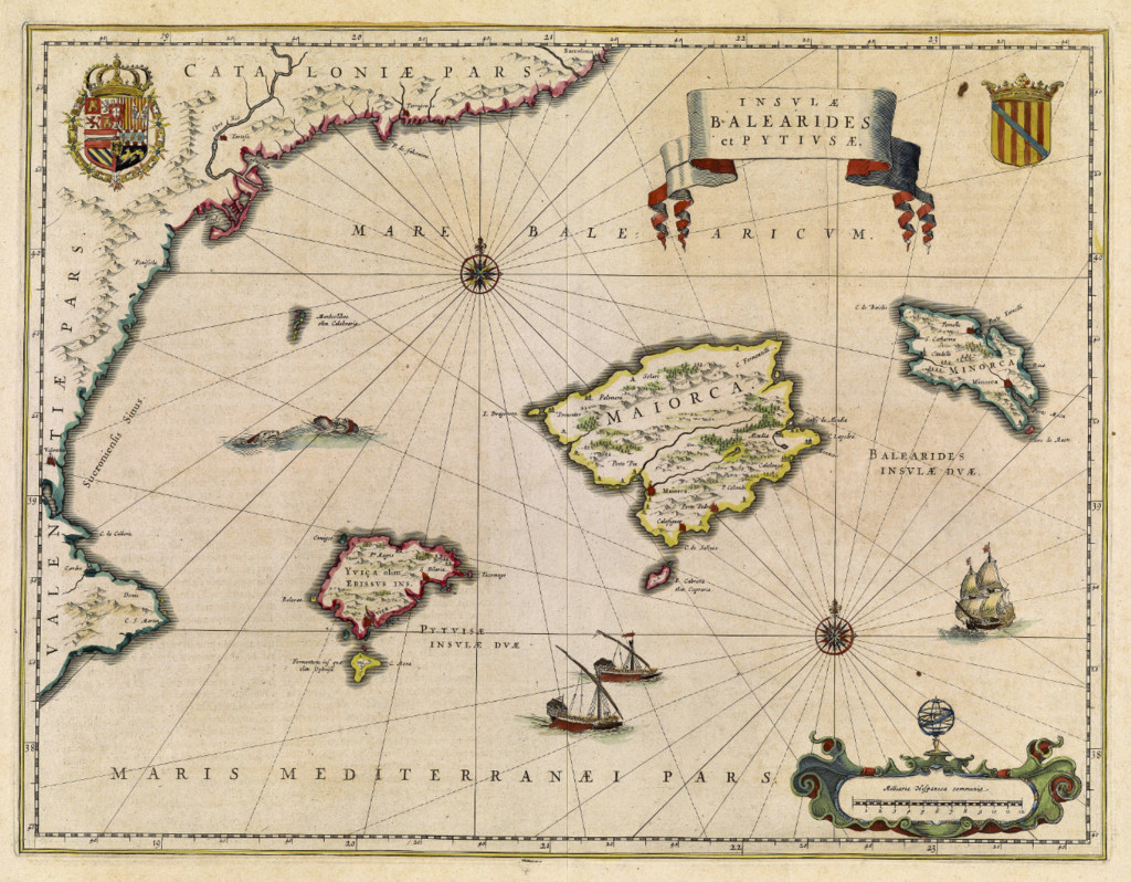 Insulae Balearides Et Pytiusae 1640