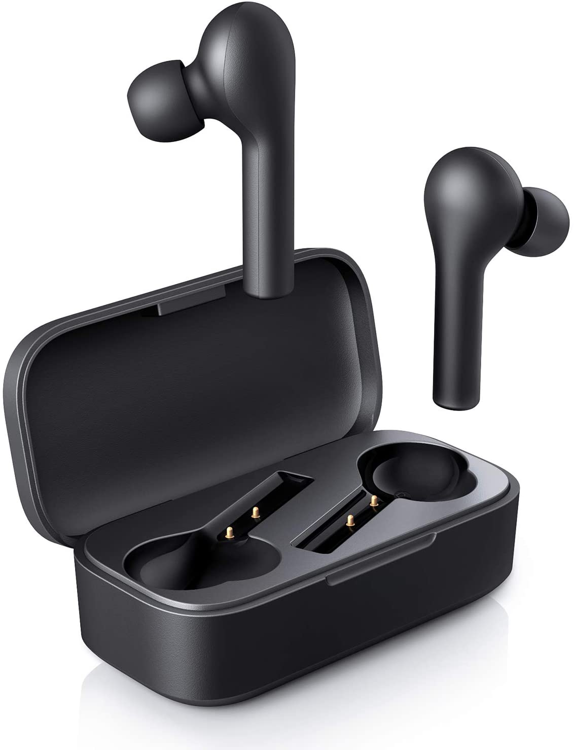 AUKEY Auriculares Bluetooth, Auriculares Inalámbricos Bluetooth 5 en la Oreja con Caja de Carga, Micrófono Incorporado, Control Táctil, Reproducci 25 Horas