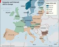 Conocimientos de informática en Europa