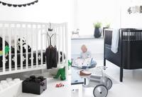 Habitaciones infantiles en blanco y negro 