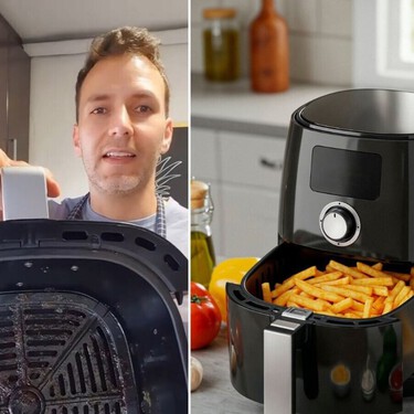 Un ingeniero químico revela su truco pata limpiar la airfryer sin dañar los materiales: solo necesitas este producto