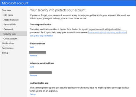 Las cuentas Microsoft ya tienen autenticación en dos pasos