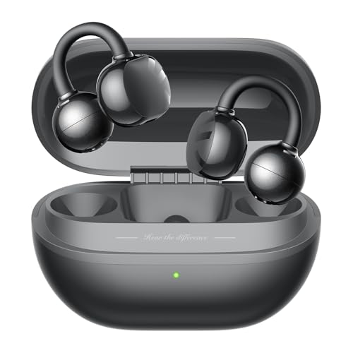 SoundPEATS Pop Clip Audífonos Inalámbricos de Oído Abierto Bluetooth 5.4 Open Ear Carga Rápida IPX5