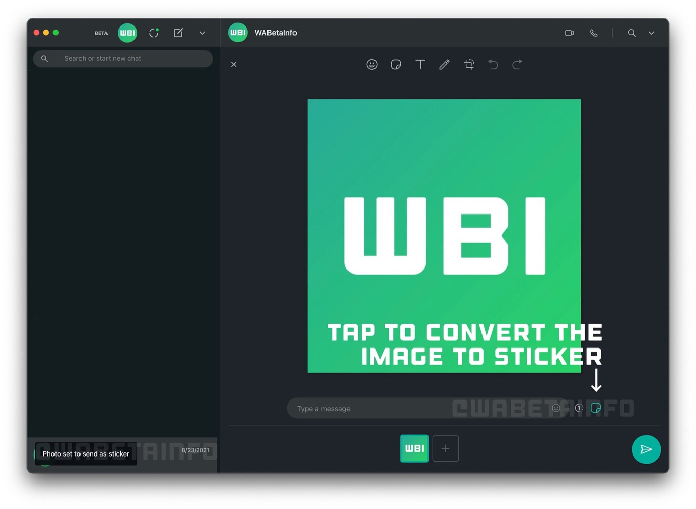 WhatsApp te permitirá convertir imágenes a stickers en un solo click