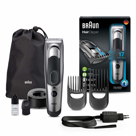 Por 40,87 euros tenemos en Amazon la máquina de cortar el pelo Braun HC5090 con accesorios
