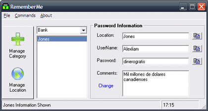 RememberMe, gestor de contraseñas para Windows