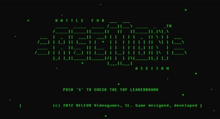 'Battle for Asciion', el shoot'em up gratuito en código ASCII
