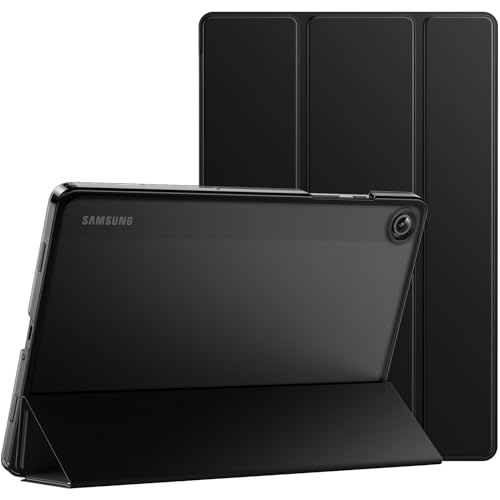JETech Funda para Samsung Galaxy Tab A9+ / A9 Plus 11 Pulgadas 2023, Carcasa Slim Translúcida Respaldo Trifold Folio Soporte Protectora Tableta, Auto-Estela/Sueño (Negro)