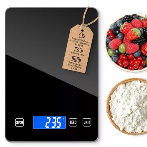 NIWOHOM Bascula Cocina,15 KG