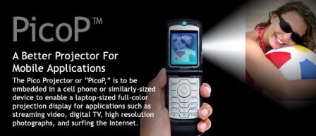 PicoP, proyector integrado en el móvil