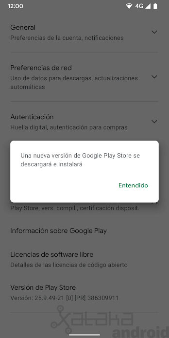 Actualizar Google Play Store