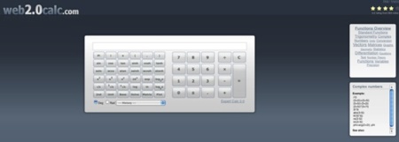 Web2.0calc, otra calculadora online