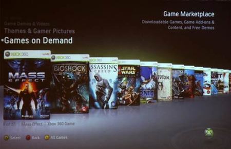 Games on Demand de Xbox 360 en vídeo