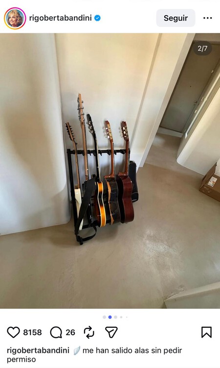 Las guitarras de la arista. / @rigobertabandini