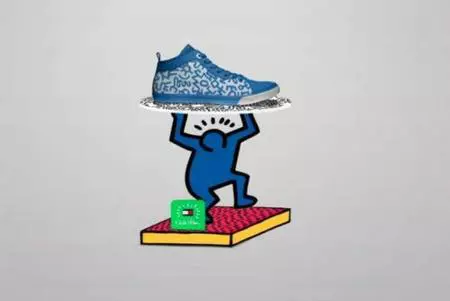 Keith Haring colaborando para Tommy Hilfiger