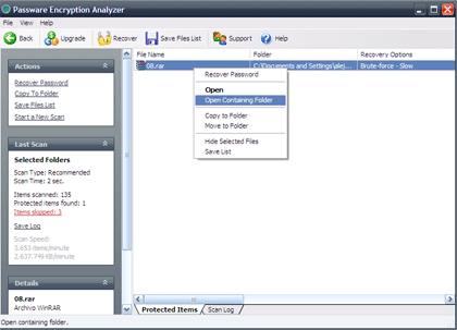 Busca archivos con contraseña gracias a Encryption Analyzer