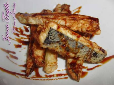 Berenjenas con miel. Receta