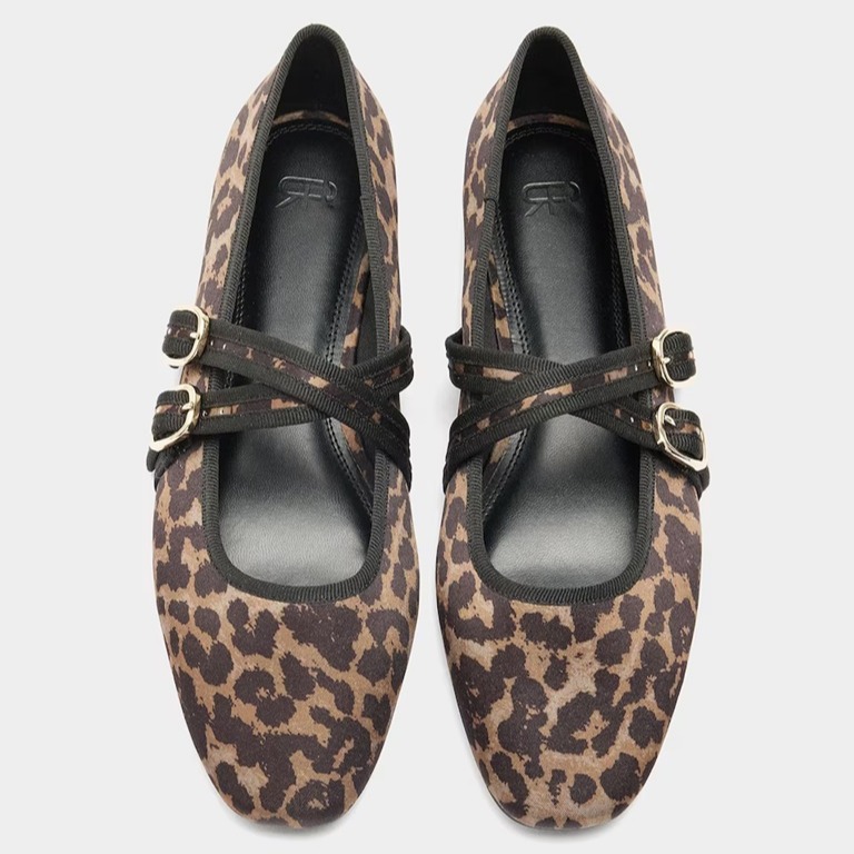 Bailarinas de mujer con tiras y estampado animal print de Parfois

