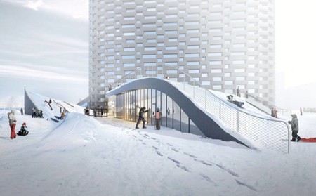 Copenhague tendrá una rampa de esquí en el tejado de una central eléctrica verde