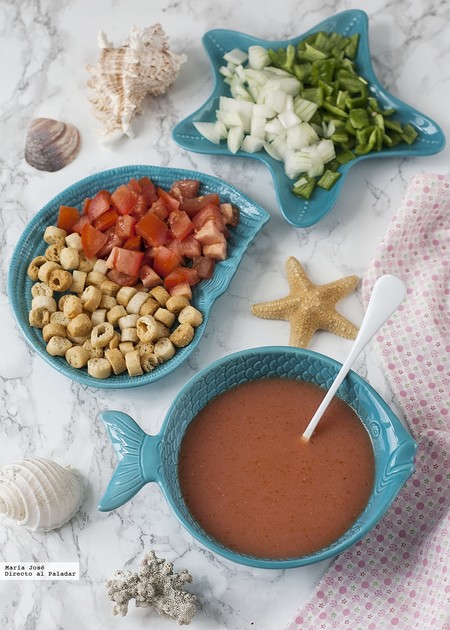 Receta de gazpacho andaluz con Thermomix