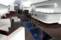 La cabina de un jet privado diseñada por BMW