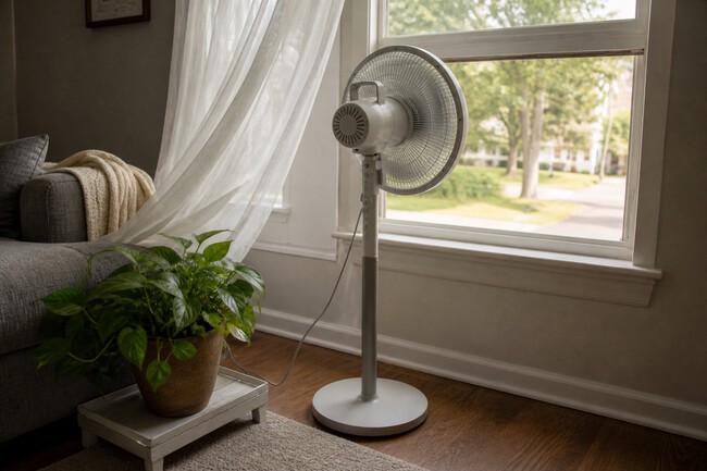Ventilador De Pie Hacia Exterior