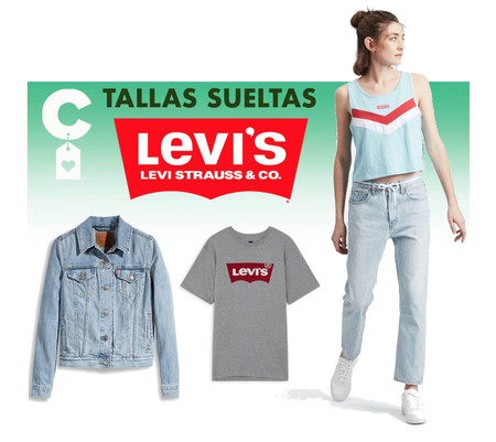 Chollos en tallas sueltas de camisetas, pantalones y chaquetas vaqueras Levi's en Amazon