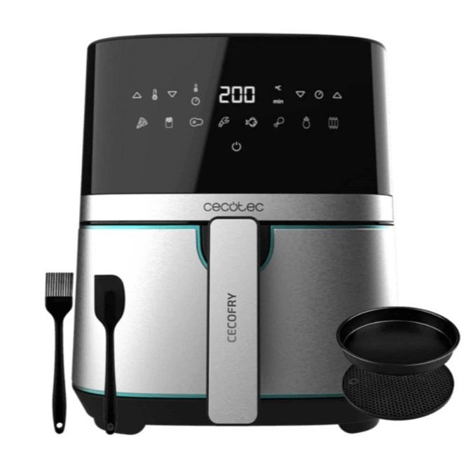 Freidora de aire - Cecotec Cecofry Full Inox Pro 5500 con Accesorios