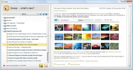 Scoop, sincroniza tus feeds de Google Reader para verlos offline