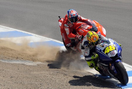 Rossi Stoner Laguna Seca Motogp 2008