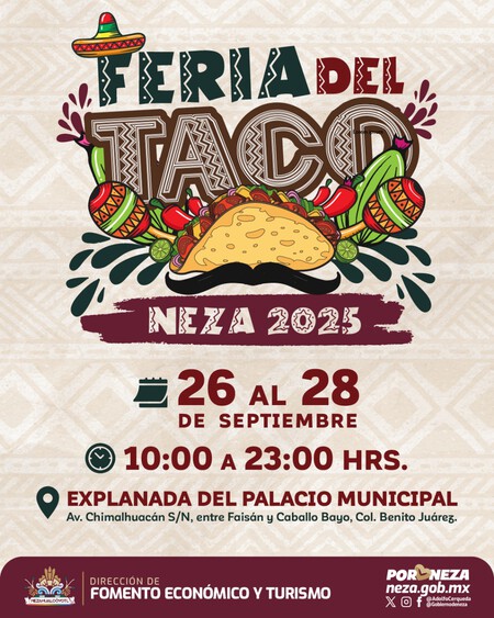 Lánzate por un taco de cochinita Pibil o suadero a la Feria del Taco Neza 2025: fechas, lugar y todo lo que podrás probar