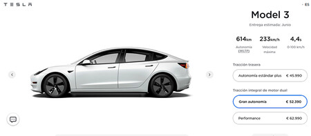 Tesla Model 3 2021, con hasta 614 km de autonomía para el Gran Autonomía