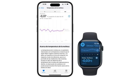 温度を測定する Apple Watch