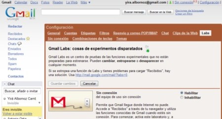 Gmail Labs ahora está disponible en español, y en otros 46 idiomas