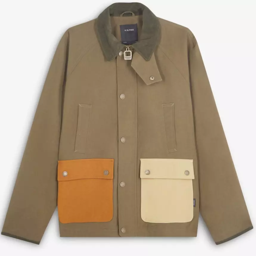 Chaqueta de hombre de algodón multicolor

