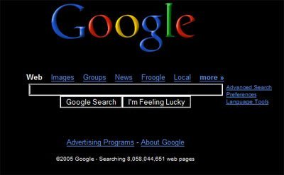 Google de negro y minimalista a elegir