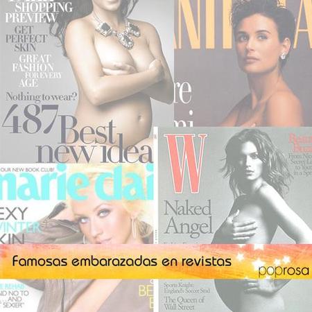 Especial famosas que han mostrado en revistas sus embarazos bien sexys